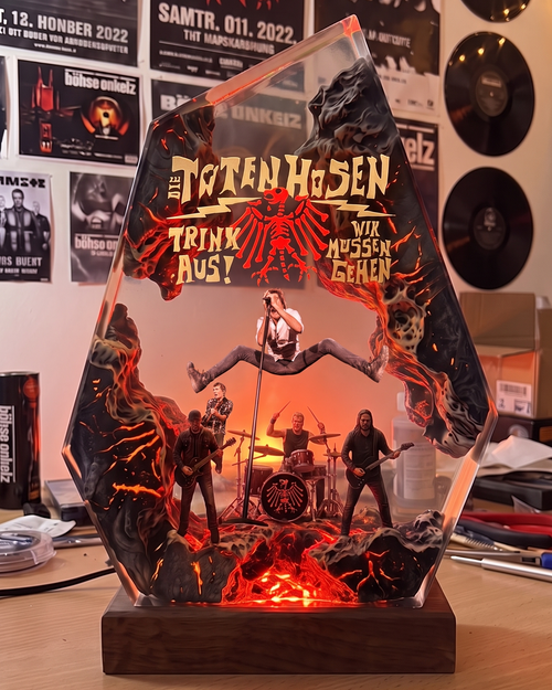 Die Toten Hosen Resin Lampe